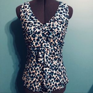 Ann Taylor ruffle front blouse